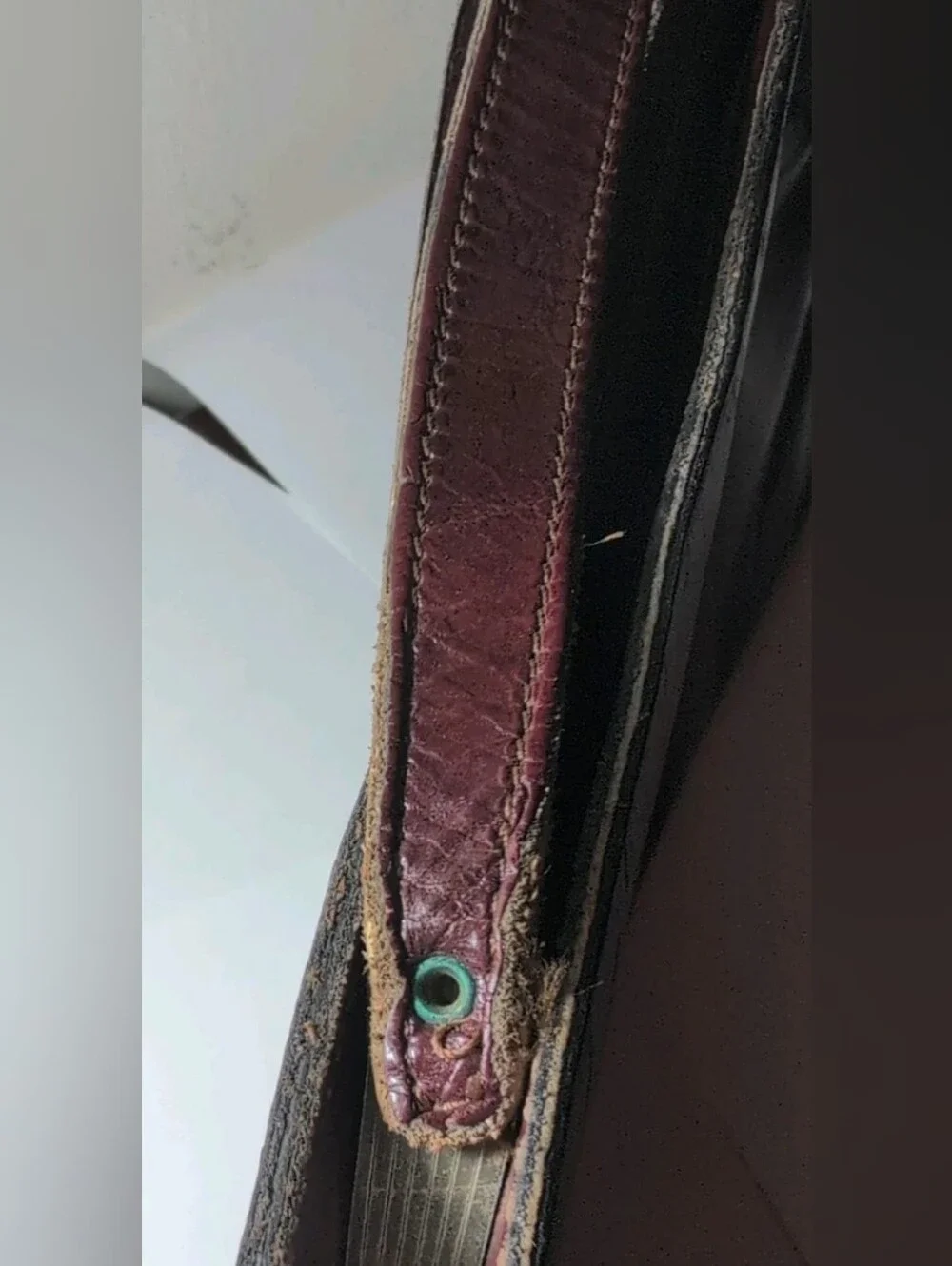 Eitenne Aigner Deep Burgundy Leather Clutch Purse